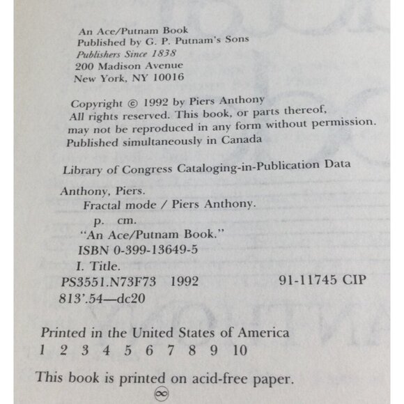 Mode Series 1-4 by Piers Anthony books softcover sci-fi - Picture 7 of 13